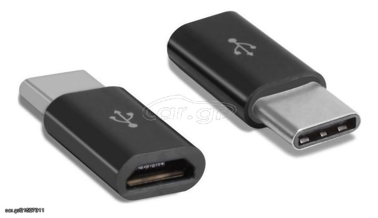 POWERTECH Adapter USB Type-C (M) σε Micro USB (F) CAB-UC043, longer tip CAB-UC043 id: 28260