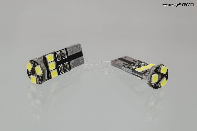 Ψείρες LED T10 9smd can bus w5 6000K