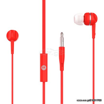 Motorola PACE 105 Red In ear ακουστικά ψείρες Hands Free 14591-0019