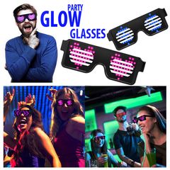 LED Επαναφορτιζόμενα Φωτιζόμενα Γυαλιά για Πάρτυ - GlowGlasses Party Light Eyeglasses