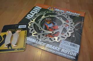 MOTOMASTER FRONT BRAKE DISKS & PROX BRAKE PADS DRZ 250/400