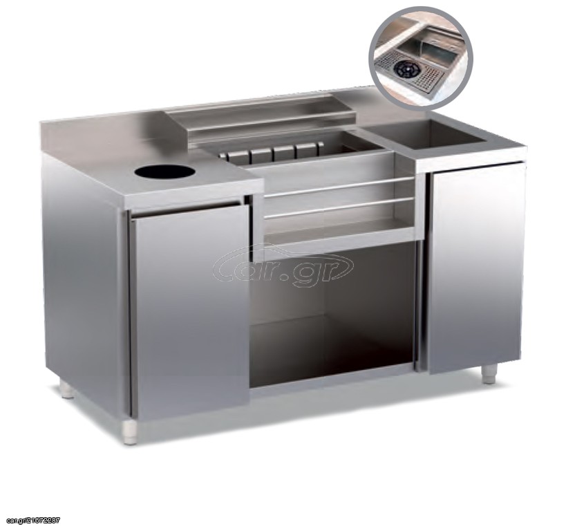 Bar station ουδέτερο 150χ70χ87-inox24-ΟΙ ΧΑΜΗΛΟΤΕΡΕΣ ΤΙΜΕΣ ΣΤΗΝ ΕΛΛΑΔΑ -