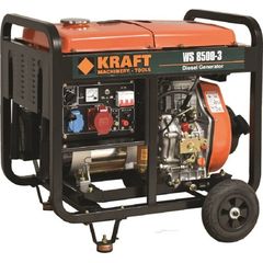 KRAFT - WS 8500-3 Ηλεκτρογεννήτρια Πετρελαίου τριφασική (με μίζα & μπαταρία) (ΕΩΣ 6 ΑΤΟΚΕΣ ή 60 ΔΟΣΕΙΣ)