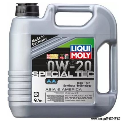 Liqui Moly Special Tec AA 0W-20 4000ml (ΕΩΣ 6 ΑΤΟΚΕΣ ή 60 ΔΟΣΕΙΣ)