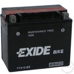 ΜΠΑΤΑΡΙΕΣ ΜΟΤΟΣΥΚΛΕΤΩΝ EXIDE MAINTENANCE FREE YTX12-BS   (ΕΩΣ 6 ΑΤΟΚΕΣ ή 60 ΔΟΣΕΙΣ)