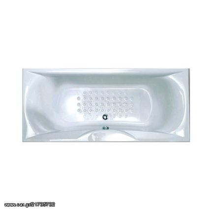 Sanitec Iris 545 180 x 80 cm Ευθύγραμμη Ακρυλική Μπανιέρα  + ΔΩΡΟ ΤΗΓΑΝΙ Pyramis Olympia Trendy 22cm 014002101 (ΕΩΣ 6 ΑΤΟΚΕΣ Η 60 ΔΟΣΕΙΣ)