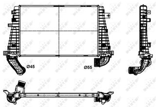 Ψυγείο Intercooler OPEL ASTRA GTC / 3dr 2004 - 2007 ( H ) 1.2 (L08)  ( Z 12 XEP  ) (80 hp ) Βενζίνη #047106230