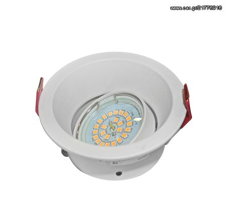 ADELEQ 21-330900 ΣΠΟΤ(WL-33090WH)MR16 ΑΛΟΥΜΙΝ.ΣΤΡΟΓΓΥΛ.ΒΑΘΥ ΚΙΝΗΤΟ ΛΕΥΚΟ