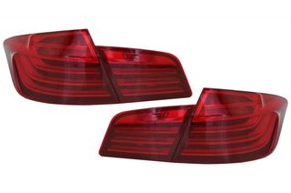 ΦΑΝΑΡΙΑ ΠΙΣΩ LED Taillights M Performance suitable for BMW 5 Series F10 (2011-2017) RED White Line LCI Design 