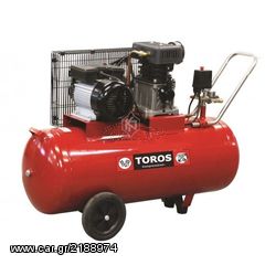 Αεροσυμπιεστής Toros μονοφασικός ZA65-100 100ltr 3hp 