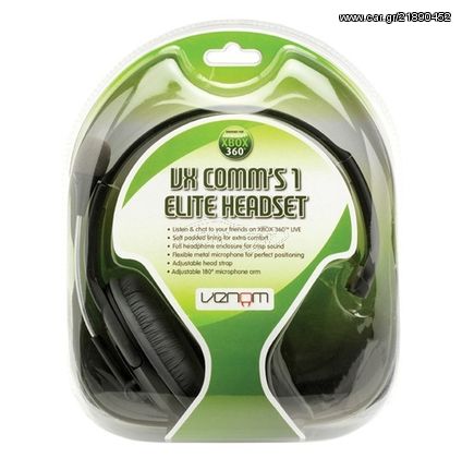 HEADSET MULTIMEDIA VENOM VX COMM ELITE 1 BLACK ΑΚΟΥΣΤΙΚΑ XBOX (360)