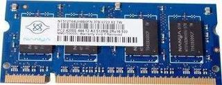 512Mb MEMORY RAM SODIM DDR2 -667Mhz- NANYA NT512T64UH8B0FN-3C ΜΝΗΜΗ (PC)