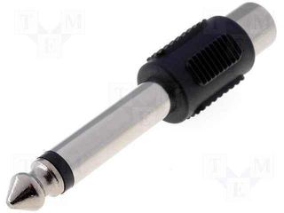 ADAPTER JACK 6.3 ΜΟΝΟ MALE TO RCA FEMALE AC-021 JT-3176