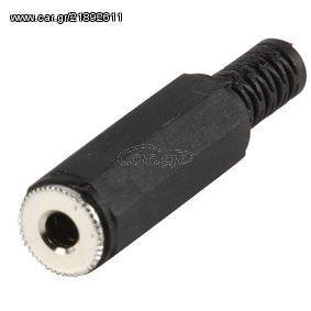 Τελικό Βύσμα Ήχου Στέρεο Θηλυκό Jack 3.5 Stereo Female Plug  JC-122 Black XJ-H003D