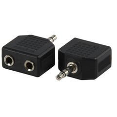 ADAPTOR 3.5 JACK STEREO MALE TO 2 X 3.5 JACK STEREO FEMALE AC-012 CAB-J015 EA2048