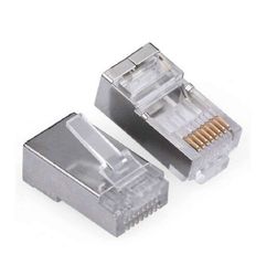 POWERTECH CAB-N039 RJ45 ΜΕΤΑΛΛΙΚΟ ΤΕΡΜΑΤΙΚΟ ΦΙΣ ΔΙΚΤΥΟΥ UTP PLUG CAT5e STP METALLIC 8p8c CABN039