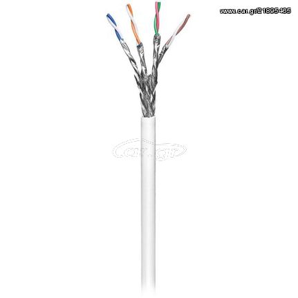 GOOBAY 94218 UTP ETHERNET CABLE 1m WHITE CAT 6 S/FTP ΚΑΛΩΔΙΟ ΔΙΚΤΥΟΥ ΛΕΥΚΟ