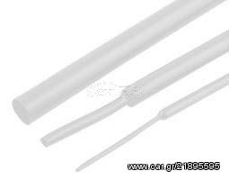 HEAT SHRINK TUBING WHITE ΘΕΡΜΟΣΥΣΤΕΛΛΟΜΕΝΟ ΛΕΥΚΟ 1.6/0.8mm 1m CB-1000-102 PLF100