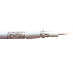 ANTENA TV CABLE 1m WHITE ΚΑΛΩΔΙΟ ΚΕΡΑΙΑΣ ΟΜΟΑΞΟΝΙΚΟ ΛΕΥΚΟ RG6U-100