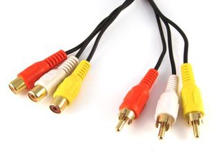POWERTECH CAB-R014 RCA CABLE 3 X MALE TO 3 X RCA FEMALE 5m AUDIO-VIDEO-AV CABLE ΚΑΛΩΔΙΟ ΠΡΟΕΚΤΑΣΗΣ VLVP24305