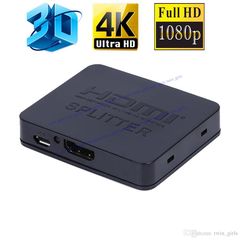 FTT14-025 HDMI 1.4 19pin 2 PORT SPLITTER ADAPTER F/F  MULTIMEDIA ULTRA HD FULL 3D 36bit