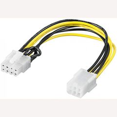 POWER CABLE 0.15m INTERNAL PCI-E 6 PIN FEMALE TO 8 PIN MALE 93635 CAK S-25