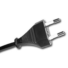 CHARGE POWER CABLE CORD 3m EXTERNAL FERRITE 2 X 0.75 PIN BLACK ΚΑΛΩΔΙΟ ΡΕΥΜΑΤΟΣ ΟΧΤΑΡΑΚΙ ΜΑΥΡΟ ΜΕ ΦΕΡΙΤΗ (PS2/PSX/XBOX/SS/DC)