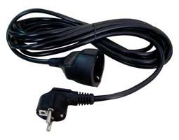 POWER CABLE CORD EXTENSION BLACK 3Χ1.5 ΚΑΛΩΔΙΟ ΡΕΥΜΑΤΟΣ ΣΟΥΚΟ ΠΡΟΕΚΤΑΣΗ ΜΠΑΛΑΝΤΕΖΑ 3m ΜΑΥΡΟ Z1-01