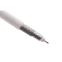 FTT2-004 ANTENA TV COAXIAL CABLE 1m WHITE ΚΑΛΩΔΙΟ ΚΕΡΑΙΑΣ ΟΜΟΑΞΟΝΙΚΟ ΛΕΥΚΟ RG6U 64