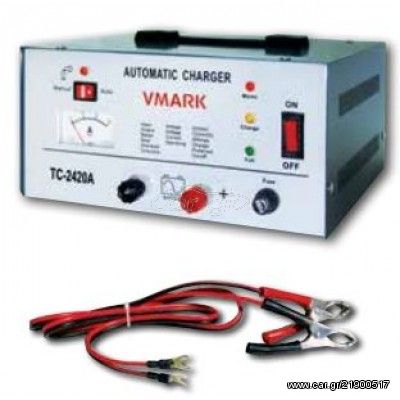 VMARK POWER BATTERY CHARGER ΦΟΡΤΙΣΤΗΣ ΜΠΑΤΑΡΙΩΝ ΜΟΛΥΒΔΟΥ 24V/12V 20Am TC-2420