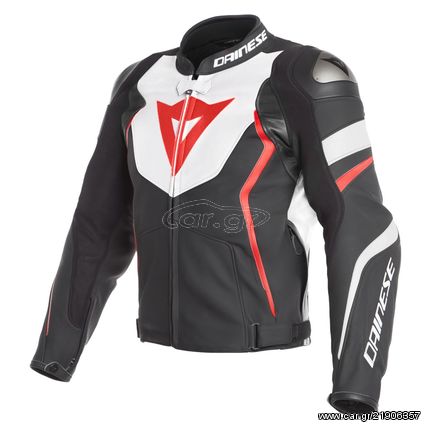 ΔΕΡΜΑΤΙΝΟ ΜΠΟΥΦΑΝ DAINESE AVRO 4 PERFORATED BLACK-MATT / WHITE / FLUO-RED ΜΑΥΡΟ ΑΣΠΡΟ ΚΟΚΚΙΝΟ