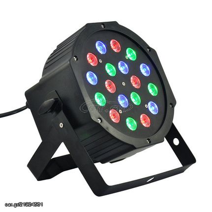 Προβολέας RGB - Φωτορυθμικό DJ 18xLed Flat Par Stage Light High Power sl-002 OEM