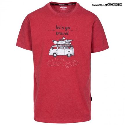 Ανδρικό T-shirt Trespass Man Motorway Red / Κόκκινο  / TR-MATOTSO10022-RED_1
