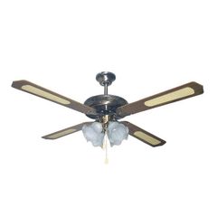 Ανεμιστήρας οροφής με 4 Φώτα Αντικέ μπρονζέ 60W 230V 147-29005 FERRARA