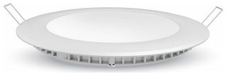 LED V-TAC mini Πάνελ Χωνευτό 24W Premium SAMSUNG Chip Στρογγυλό Θερμό Λευκό 724