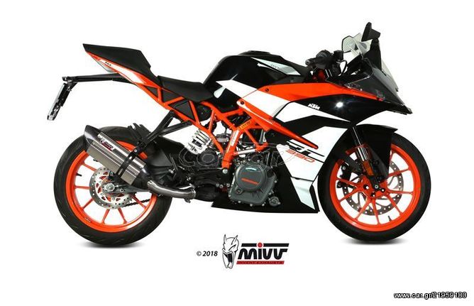 Mivv Εξάτμιση Τελικό Suono S.Steel/Carbon End KTM RC 125/390 2017 - 2019//Duke 125 2017 - 2019