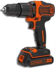 Κρουστικό Δραπανοκατσάβιδο Μπαταρίας 18V Black & Decker BDCHD18  2  Tαχυτήτων 18V 1x1,5Ah