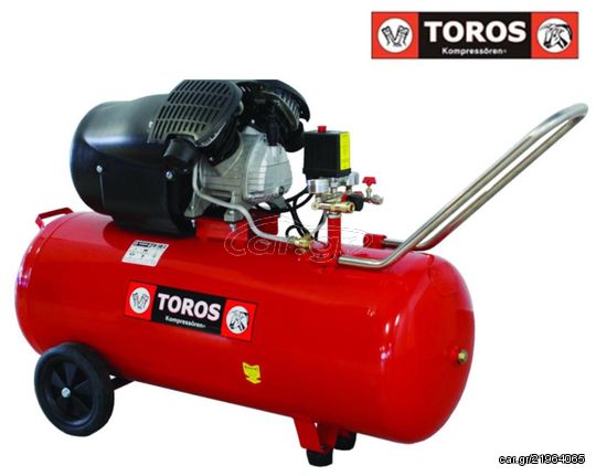 Αεροσυμπιεστής TM 100/3 3Hp/8bar/100lt Toros 40139