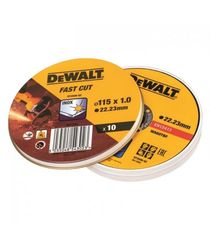 Δίσκος Κοπής Σιδήρου Dewalt 115Χ1 Μεταλλού Inox 10 τεμ. DT3506-QZ