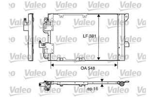 Συμπυκνωτής OPEL ASTRA G/ZAFIRA A 98-05 VALEO 817505