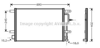 Συμπυκνωτής AUDI A4 00-05 AVA COOLING AI5199