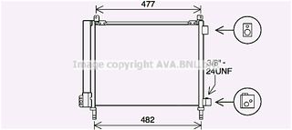 Συμπυκνωτής NISSAN MICRA IV K13 10- AVA COOLING DN5433D