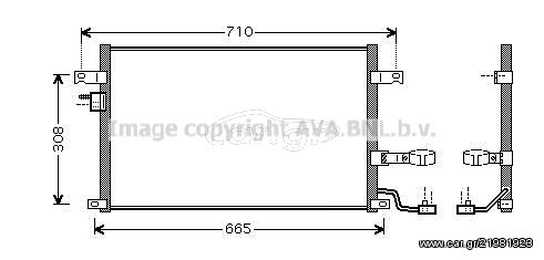 Συμπυκνωτής CHEVROLET LACETTI/NUBIRA 05-, DAEWOO LACETTI 04-/NUBIRA 03- AVA COOLING DW5056D