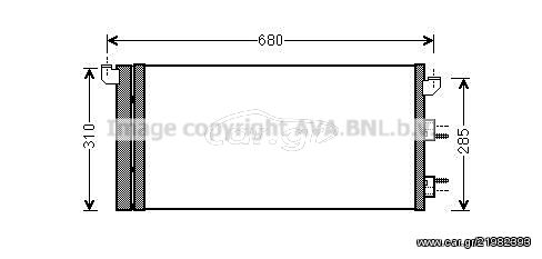 Συμπυκνωτής FIAT PANDA 03-11 AVA COOLING FTA5293D