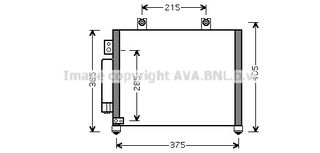 Συμπυκνωτής OPEL AGILA A 00-07, SUZUKI WAGON R+ 01- AVA COOLING OL5342D