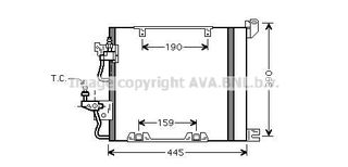 Συμπυκνωτής OPEL ASTRA G-H/ZAFIRA B CDTi AVA COOLING OL5368D