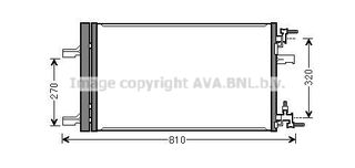 Συμπυκνωτής OPEL ASTRA J/INSIGNIA A CDTi, CHEVROLET CRUZE 09- AVA COOLING OLA5499D