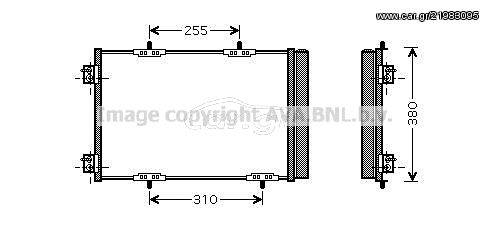 Συμπυκνωτής CITROEN C2/C3 I-II/DS3, PEUGEOT 207 06-13/208 12- AVA COOLING PEA5291D