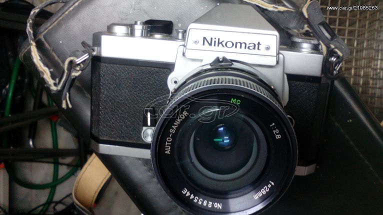φωτογραφικη nikon Nikkormat με φιλμ , τηλεφακός tamron & ψηφιακες casio exelim mikrotek take-it