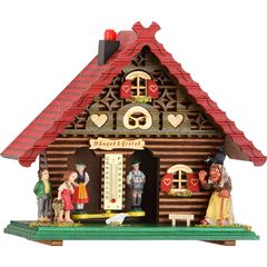 Αλπικό σπίτι μετεωρολογικός σταθμός 21cm Hansel & Gretel Κωδ:846  --- www. CuckooClock .gr ---